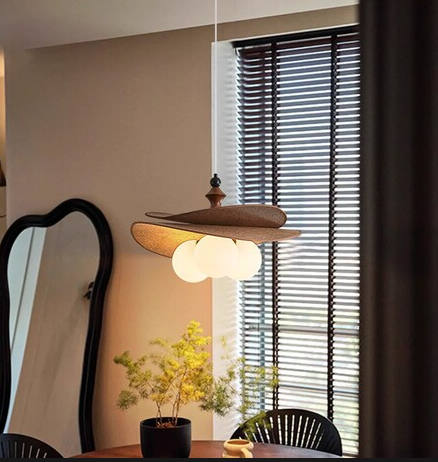 New Vine Weaving French Middle Ancient Style Restaurant Bedroom Magic Bean Pendant Retro Creative Lafite Grass Bar Bar Homestay Decorative Lights